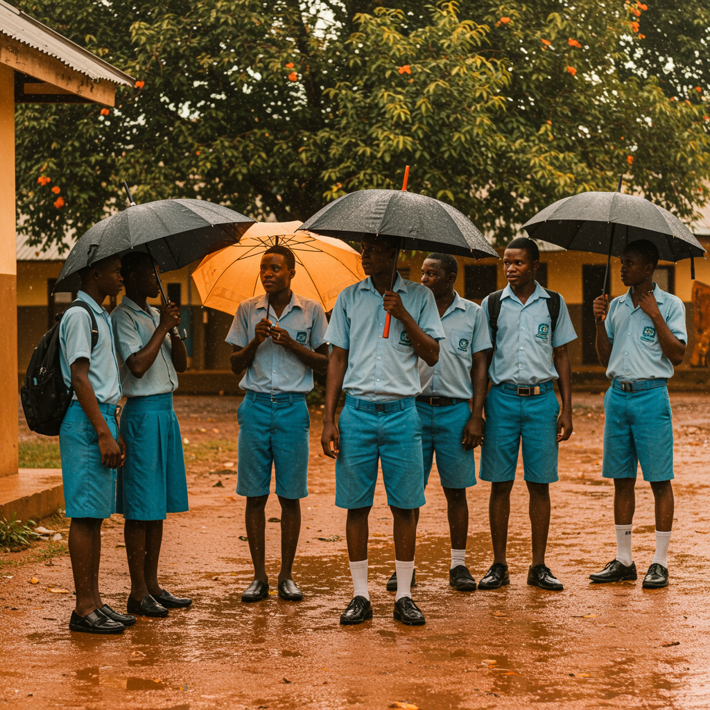 Teacher with young students