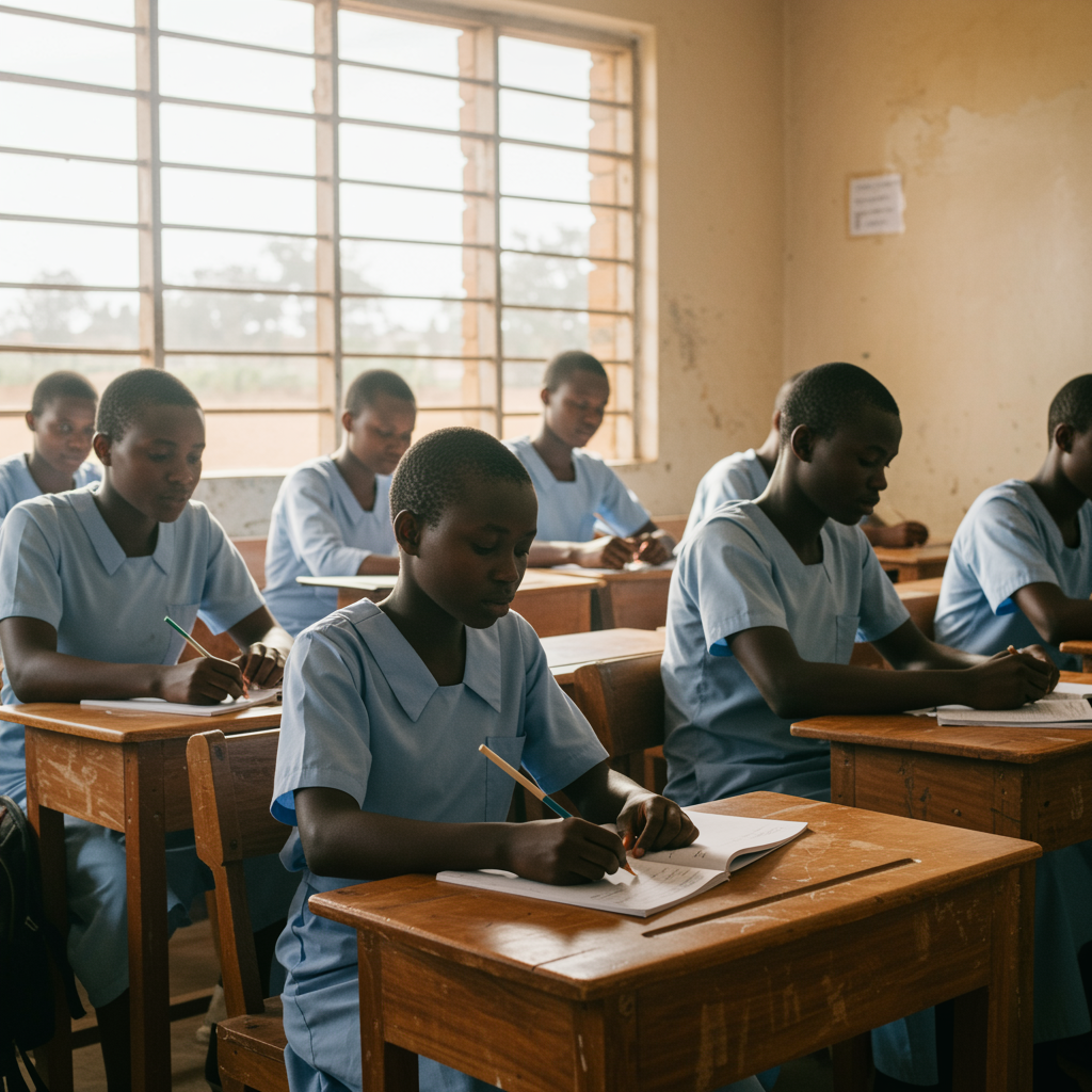 Students studying together